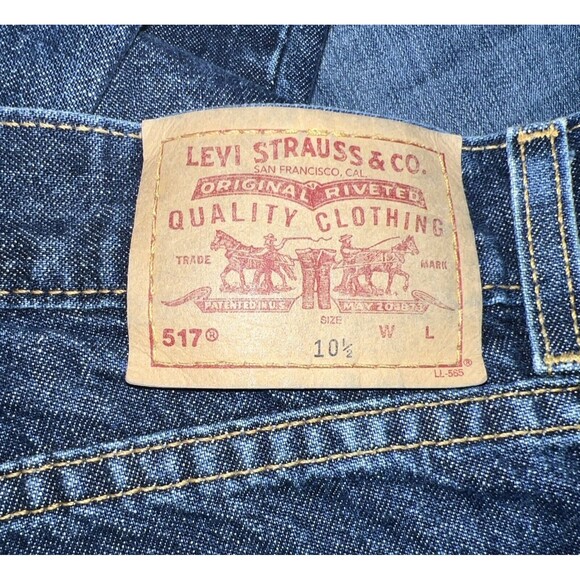 Levi's Vintage Y2K 2000 Women's 517 Boot Cut Blue Denim Jeans Size 10 1/2 - Picture 11 of 16